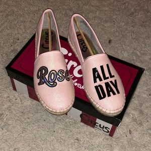 ROSE SEASON espadrille flats - size 9